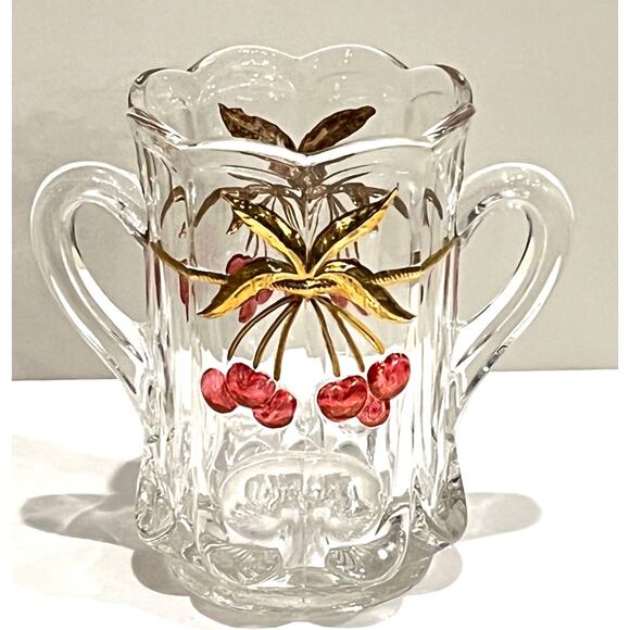 Mosser Glass SPOON VASE 6" Spooner Cherry & Cable Flower Celery Dish AG Pattern - Picture 5 of 5